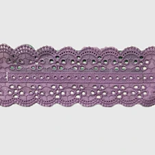 cotton lace with embroidery